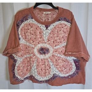 Oli & Hali Rose Pink Floral Patchwork Tunic